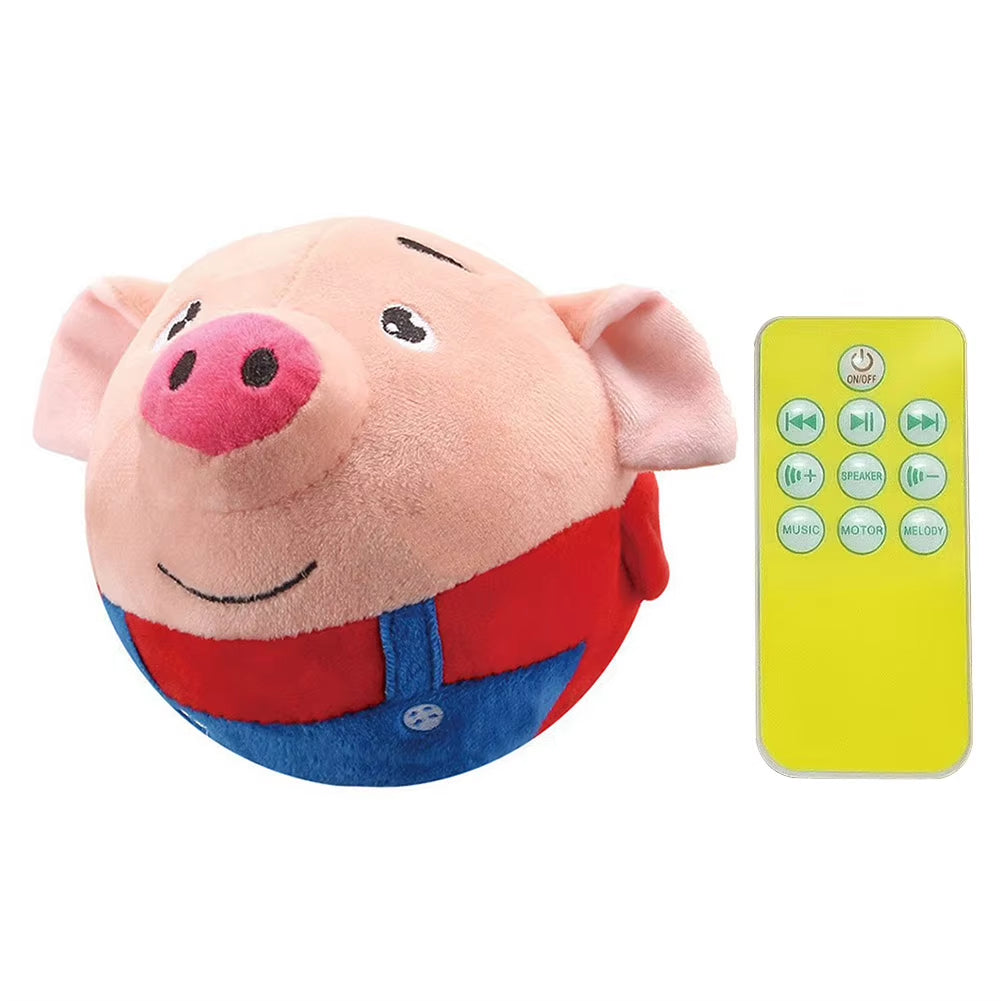 Cartoon Pig Active Moving Pet Plush Toy