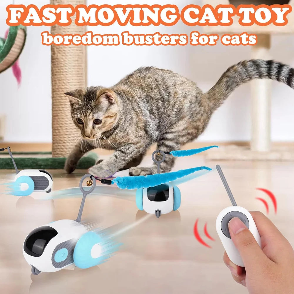 Automatic Moving Remote Controlled Toy Car for Cats/Dogs