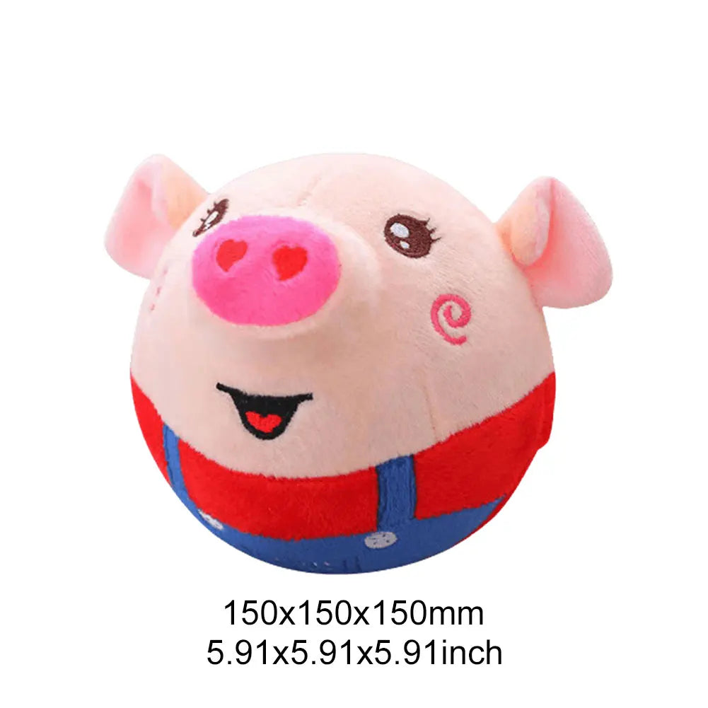 Cartoon Pig Active Moving Pet Plush Toy