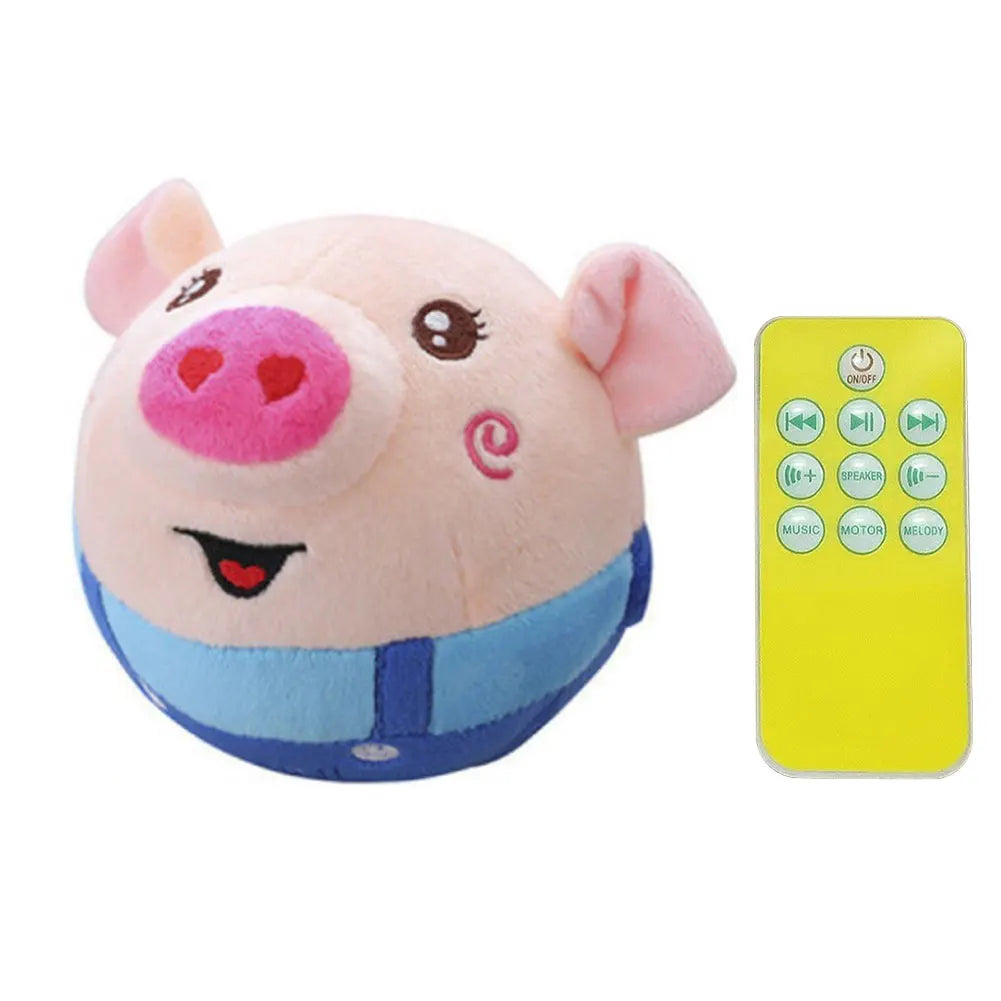 Cartoon Pig Active Moving Pet Plush Toy