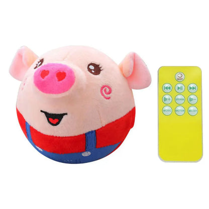 Cartoon Pig Active Moving Pet Plush Toy