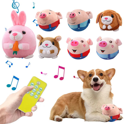 Cartoon Pig Active Moving Pet Plush Toy