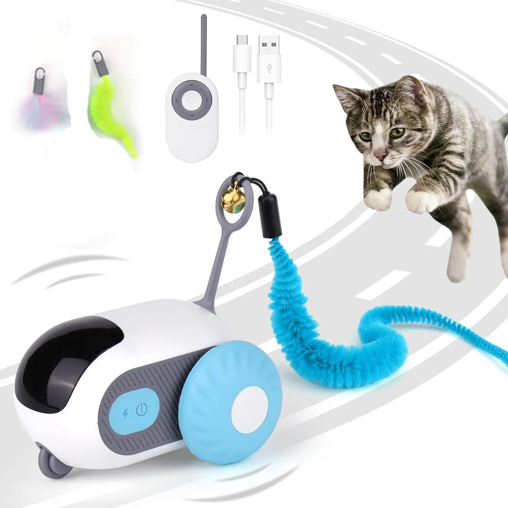 Automatic Moving Remote Controlled Toy Car for Cats/Dogs